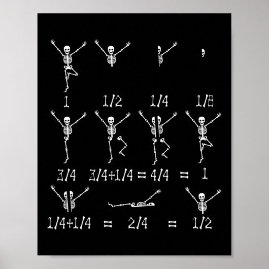 Niedlich Mathematiklehrer Gleichung Skelett Math S Poster (Vorne)