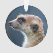 Niedlich Meerkat Circular Christmas Ornament (Vorderseite)