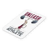 Niedlich Meerkat Entleash Your Inner Athlete Carto Magnet (Linke Seite)