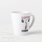 Niedlich Meerkat Kaffee Power Weightlift Cartoon Milchtasse (Rechte Ecke)