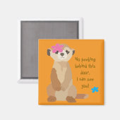 Niedlich Meerkat Magnet (Vorderseite/Rückseite)