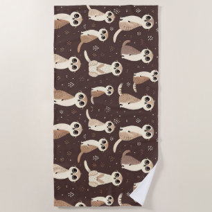 Niedlich Meerkat Muster Strandtuch