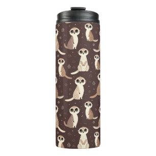 Niedlich Meerkat Muster Thermosbecher