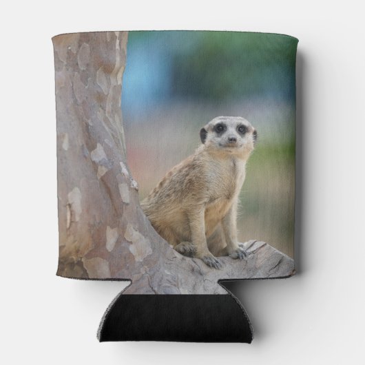 Niedlich Meerkat Sat on Tree Dosenkühler (Rückseite)