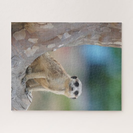 Niedlich Meerkat Sat on Tree Puzzle (Horizontal)