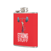 Niedlich Meerkat Strong Stuff Weightlift Cartoon Flachmann (Links)