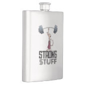 Niedlich Meerkat Strong Stuff Weightlift Cartoon Flachmann (Rechts)