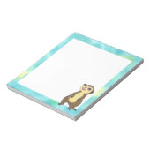 Niedlich Meerkat Weihnachtsfeiertag Notepad Notizblock (Rotiert)