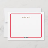 Niedlich Meerkats Red Flat Ferienkarte Feiertagskarte (Rückseite)