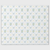 Niedlich Meets Elegante Rubber Ducky Ribbon Bow Geschenkpapier (Flach)