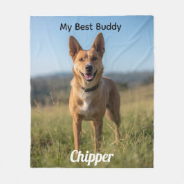 Niedlich mein bester Buddy Cattle Dog Personalisie Fleecedecke