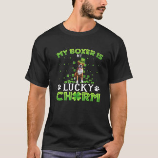Niedlich mein Boxer ist mein glücklicher Charm Kle T-Shirt