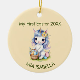Niedlich mein erstes Osterfest Einhorn Baby Kerami Keramik Ornament
