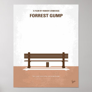 Niedlich mein Forrest Gump Minimaler Film Poster F