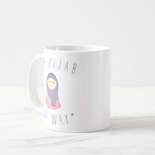 niedlich mein hijab Kaffee Tasse pink muslimisch M (Vorderseite Links)