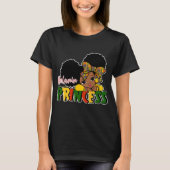 Niedlich Melanin Princess Black History T-Shirt (Vorderseite)