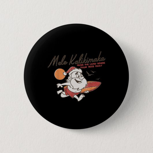 Niedlich Mele Kalikimaka Weihnachtsfeiertag - Cost Button (Vorderseite)