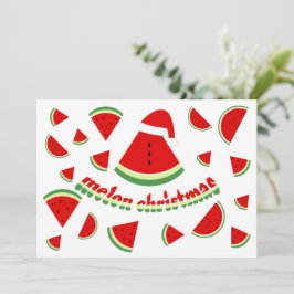 Niedlich Melon Frory Christmas Illustration Feiertagskarte