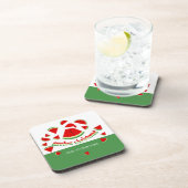 Niedlich Melon Frory Christmas Illustration Getränkeuntersetzer (Rechte Seite)