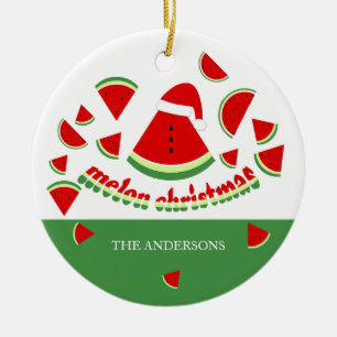 Niedlich Melon Frory Christmas Illustration Keramik Ornament