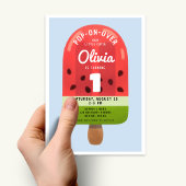 Niedlich Melon Popsicle Girl Einladung