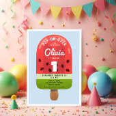 Niedlich Melon Popsicle Girl Einladung