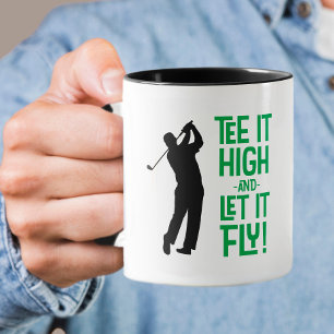 Niedlich Men Golf T-Shirt Funny Spaß Sportgrün Tasse