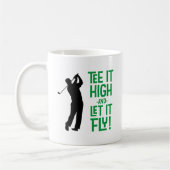 Niedlich Men Golf T-Shirt Funny Spaß Sportgrün Tasse (Links)