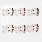 Niedlich Meow Cat Blanket Fleecedecke (Vorderseite (Horizontal))