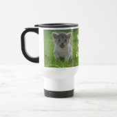 Niedlich Meow Kitten Tiny aber Fierce Reisebecher (Links)