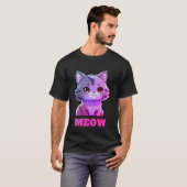 Niedlich Meow T-Shirt (Vorne ganz)