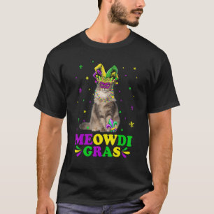 Niedlich Meowdi Gras Norwegische Waldkatze Maske M T-Shirt