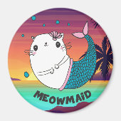 Niedlich Meowmaid Magnet (Vorne)