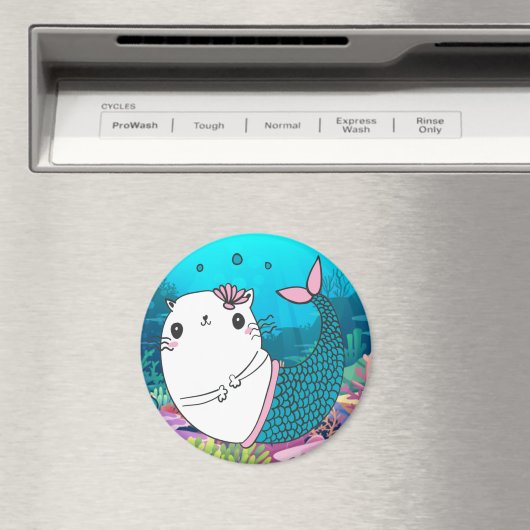 Niedlich Meowmaid Magnet (In Situ (Geschirrspüler))