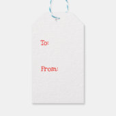 Niedlich Meowy Cat Weihnachtsgeschenk Tag Geschenkanhänger (Rückseite)