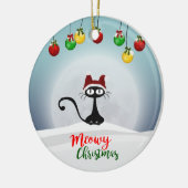 Niedlich Meowy Keramik Ornament (Links)