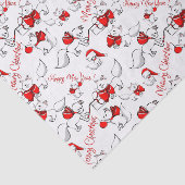 Niedlich Meowy Weihnachten Kätzchen Seidenpapier (Ausschnitt)