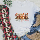 Niedlich Meowy Weihnachtskatzen T - Shirt