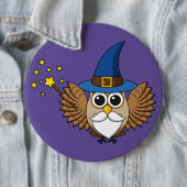 Niedlich Merlin the Wizard Owl Cartoon Button (Beispiel)