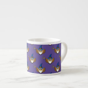 Niedlich Merlin the Wizard Owl Cartoon Espressotasse