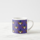 Niedlich Merlin the Wizard Owl Cartoon Espressotasse (Rechts)