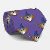 Niedlich Merlin the Wizard Owl Cartoon Krawatte (Gerollt)