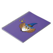 Niedlich Merlin the Wizard Owl Cartoon Notizblock (Linke Seite)