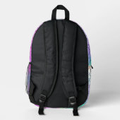 Niedlich Mermaid 4Th Personalisierter Name Bedruckter Rucksack (Rückseite)