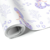 Niedlich Mermaid Adventure Geschenkpapier (Rolleneckpunkt)