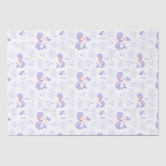 Niedlich Mermaid Adventure Seidenpapier (Vorderseite)