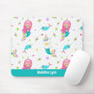 Niedlich Mermaid Beach Girl Personalisierte Kinder Mousepad
