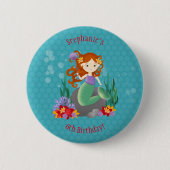 Niedlich Mermaid Button (Vorderseite)