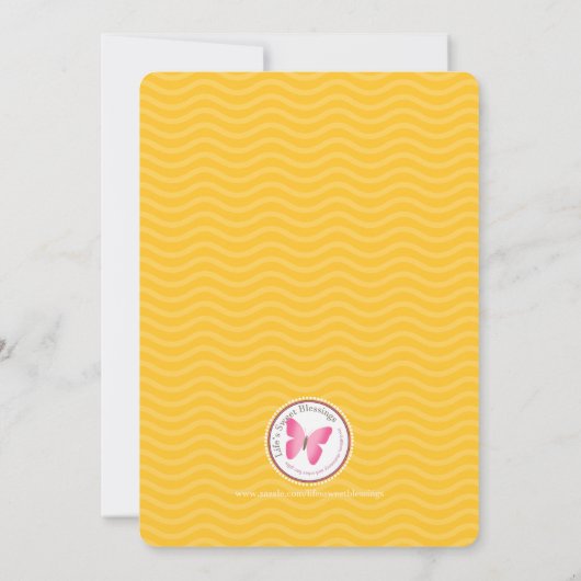 Niedlich Mermaid Einladung (Rückseite)