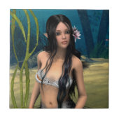 Niedlich Mermaid Fliese (Vorderseite)
